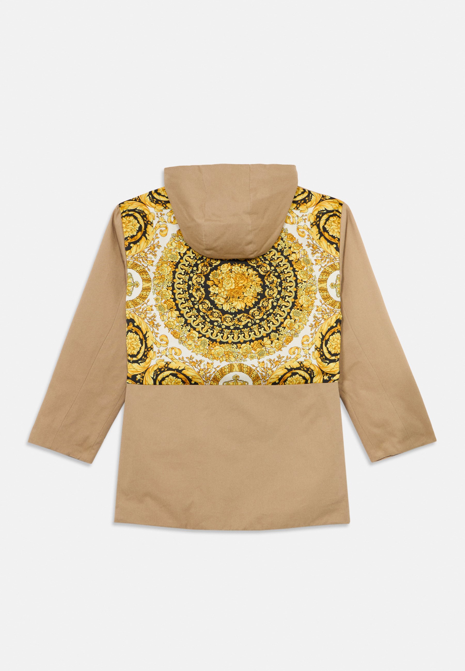 Versace Mantel Peacoat Caban Logo Stickerei Barock Kinder Unisex - Wintermantel - Sand