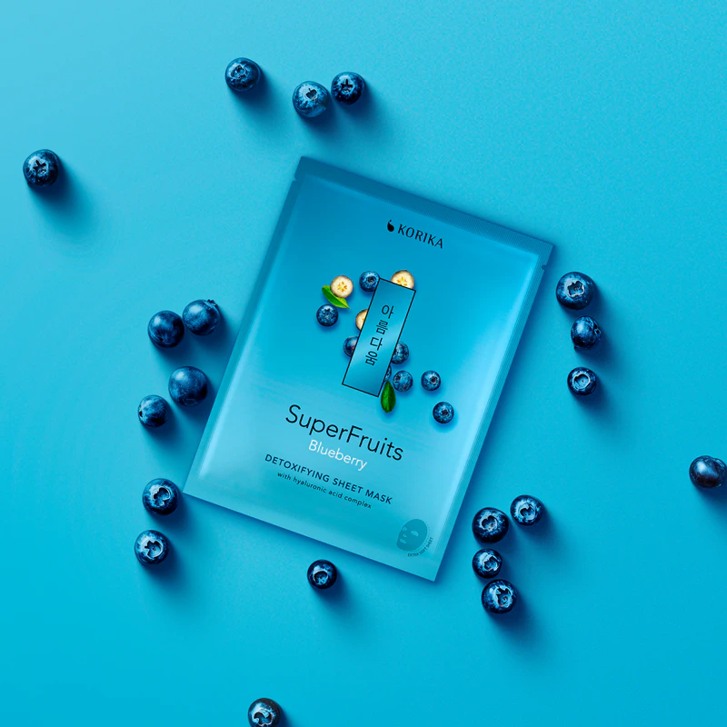 KORIKA SuperFruits Mirtilo - Máscara Facial Detoxificante