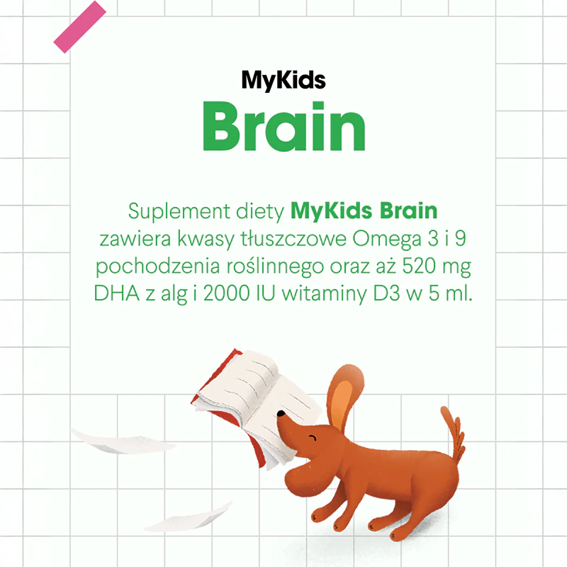 Perorálny roztok výživového doplnku Health Labs Care MyKids Brain pre správnu funkciu srdca a mozgu
