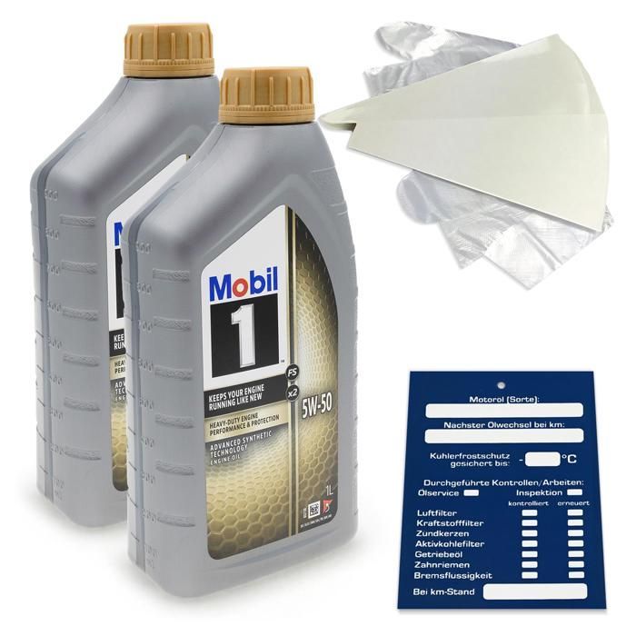 Olio per moto Mobil 1 FS X1 5W50 da 2 litri MB ExxonMobil