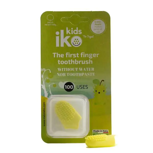 Iko Kids Natural Szczoteczka Na Palec Zielone Jabłuszko uka