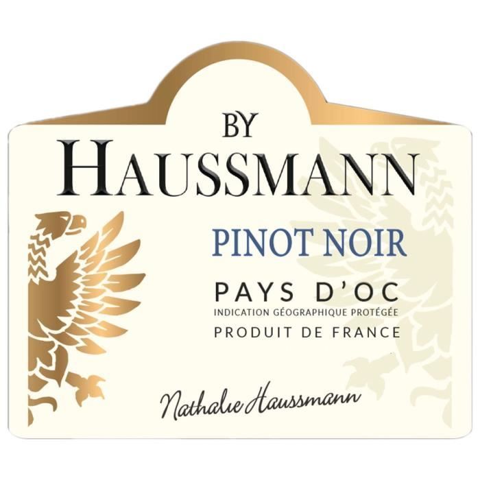 Vino tinto Pinot Noir Pays d'Oc de Haussmann, Languedoc, 2024