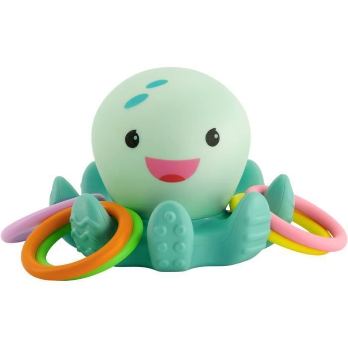 Badespielzeug - INFANTINO - Leuchtendes Oktopus-Badespielzeug mit Ringen