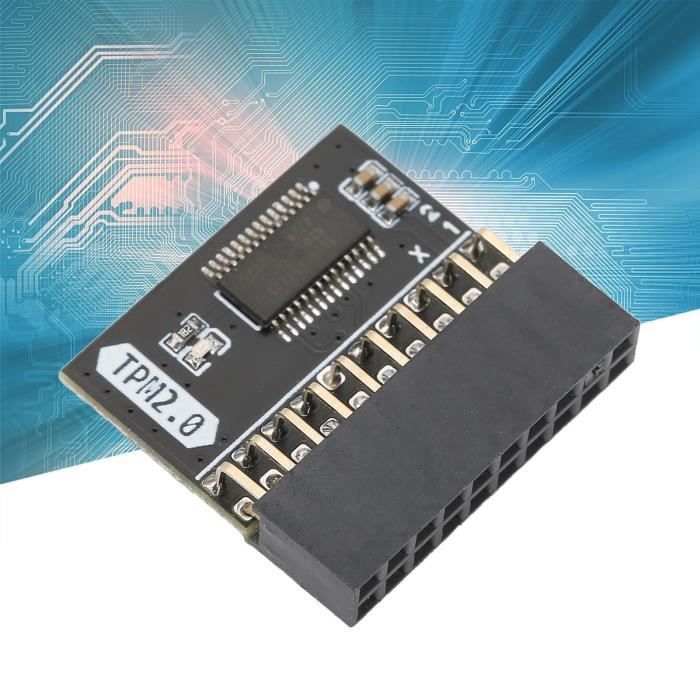 Duokon Module TPM2.0 20 broches Module de sécurité de cryptage TPM 2.0 20Pin 2 10P processeur de cryptage autonome Module TPM 2.0