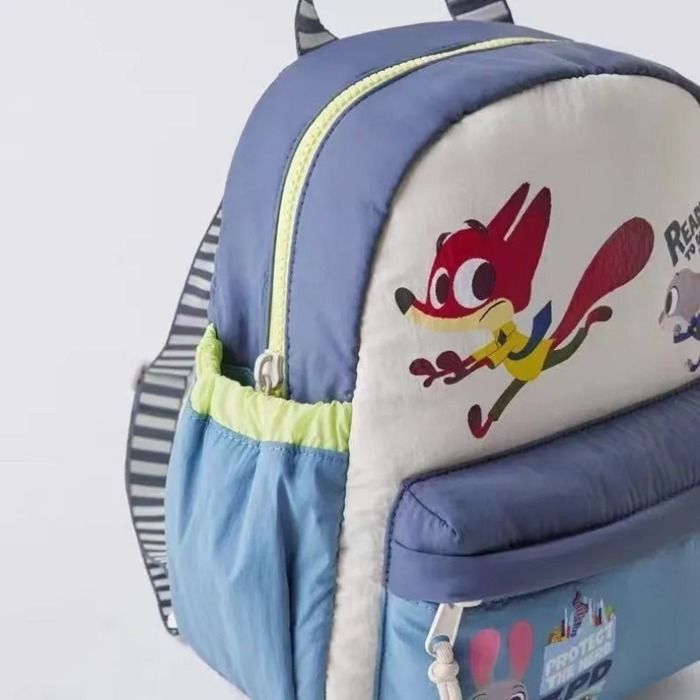 Mochila infantil – Disney Zootopia – Nick y Judy – Mochila preescolar para niños y niñas – Diseño de dibujos animados de Zootopia