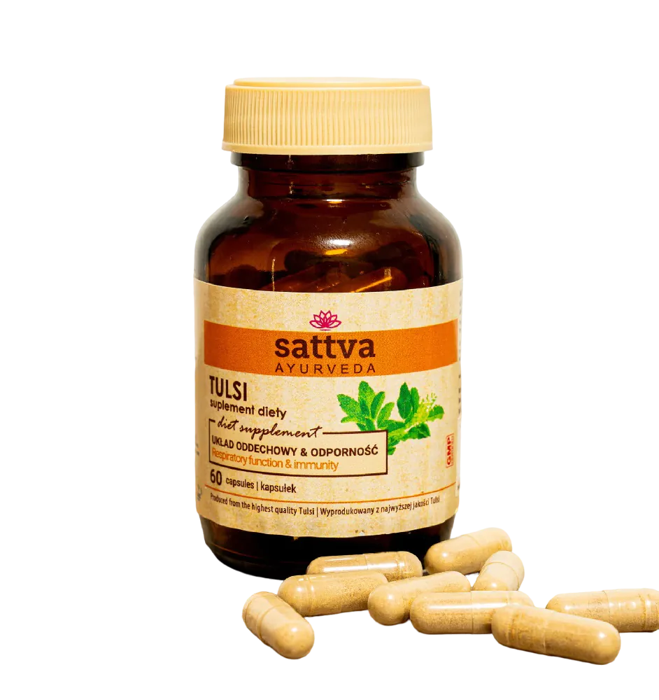 Sattva Ayurveda Tulsi Ekstrakt Kapsułki