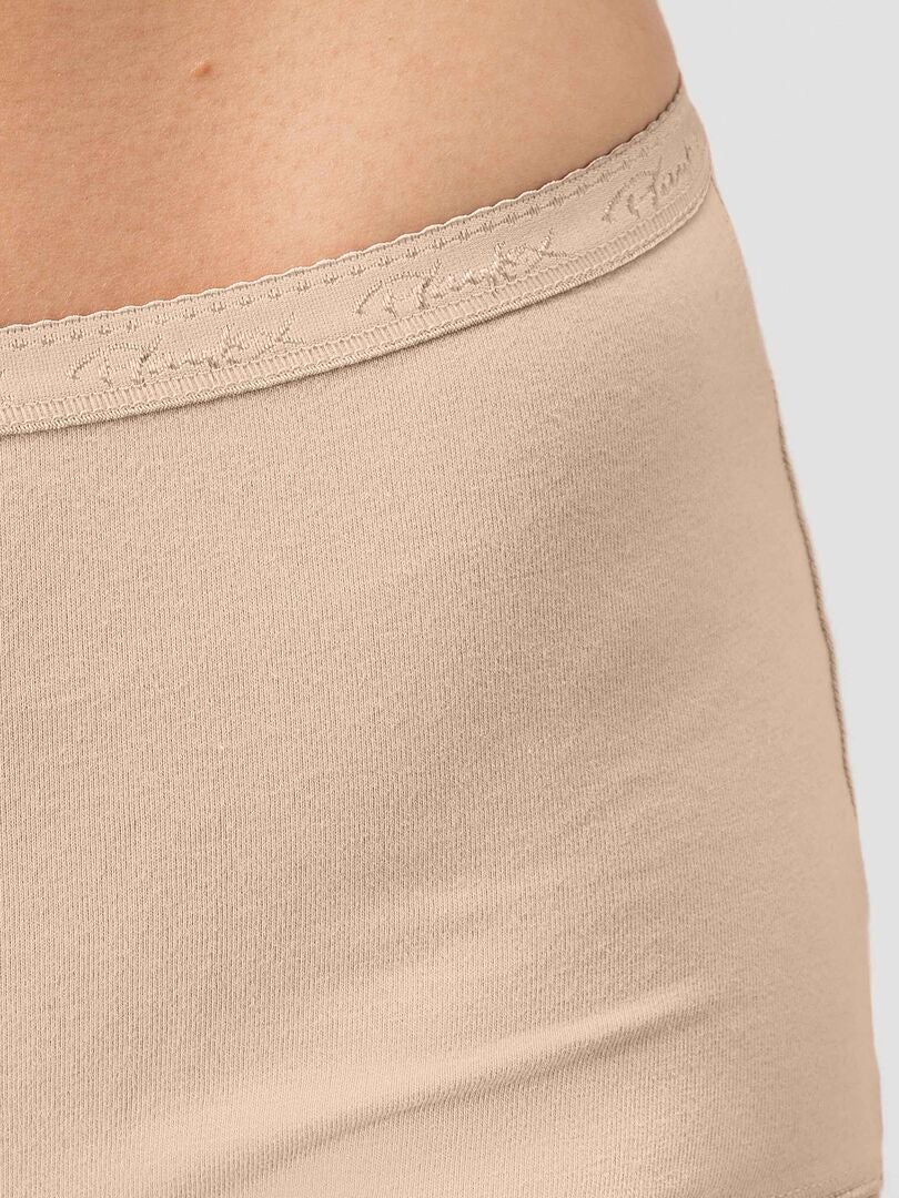 Set van 2 katoenen 'Playtex' maxi slips - BEIGE