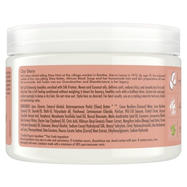 Smoothie SheaMoisture cu nucă de cocos și hibiscus pentru intensificarea buclelor<br>326ml