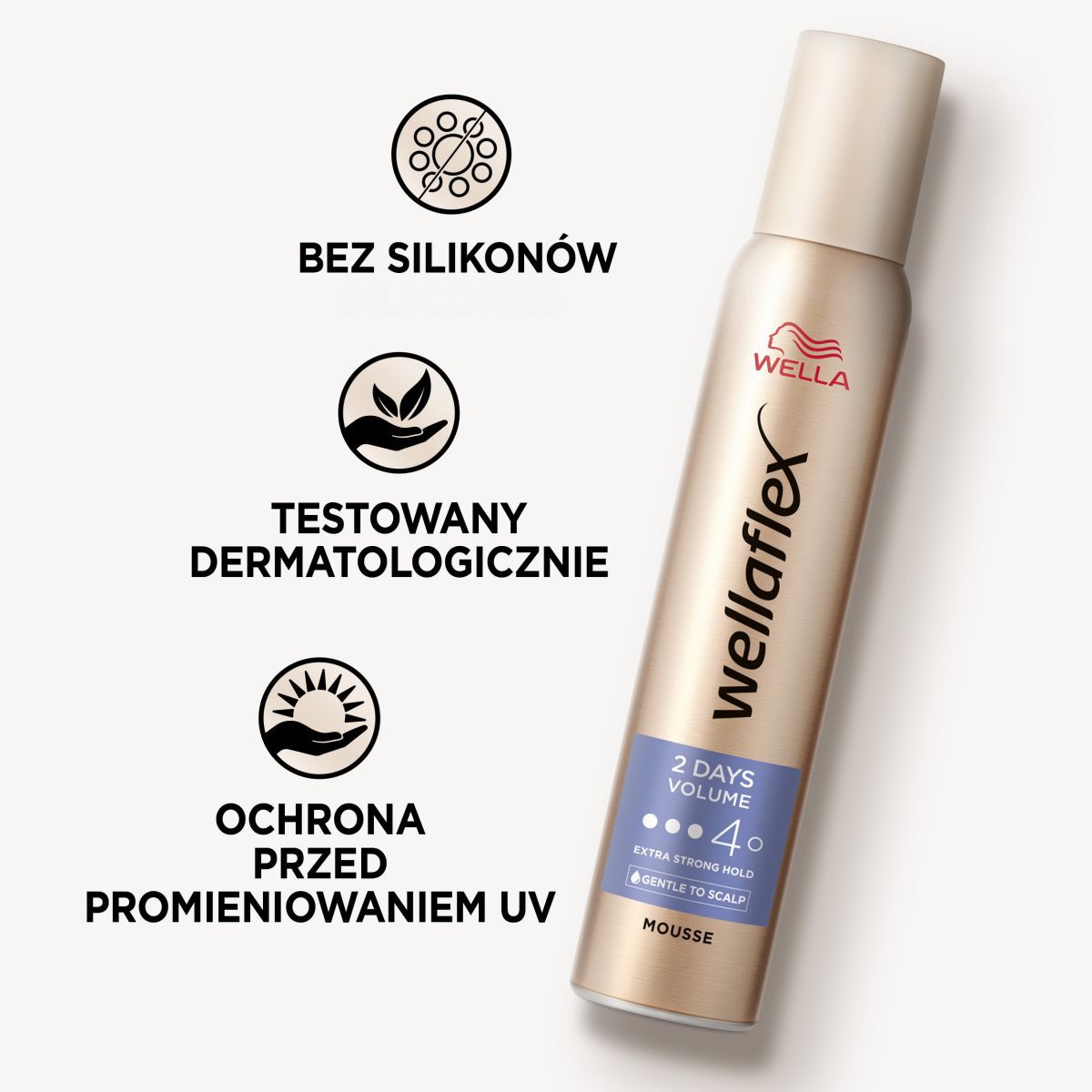 Mousse Capilar Wella 200ml Volume em 2 Dias