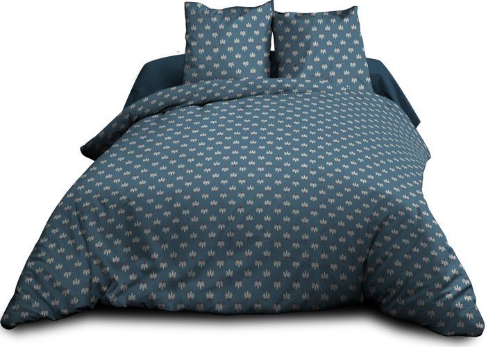 Set copripiumino Alya di JULES' LINEN, 220x240 cm + 2 federe 63x63 cm. Puro cotone, 57 fili.