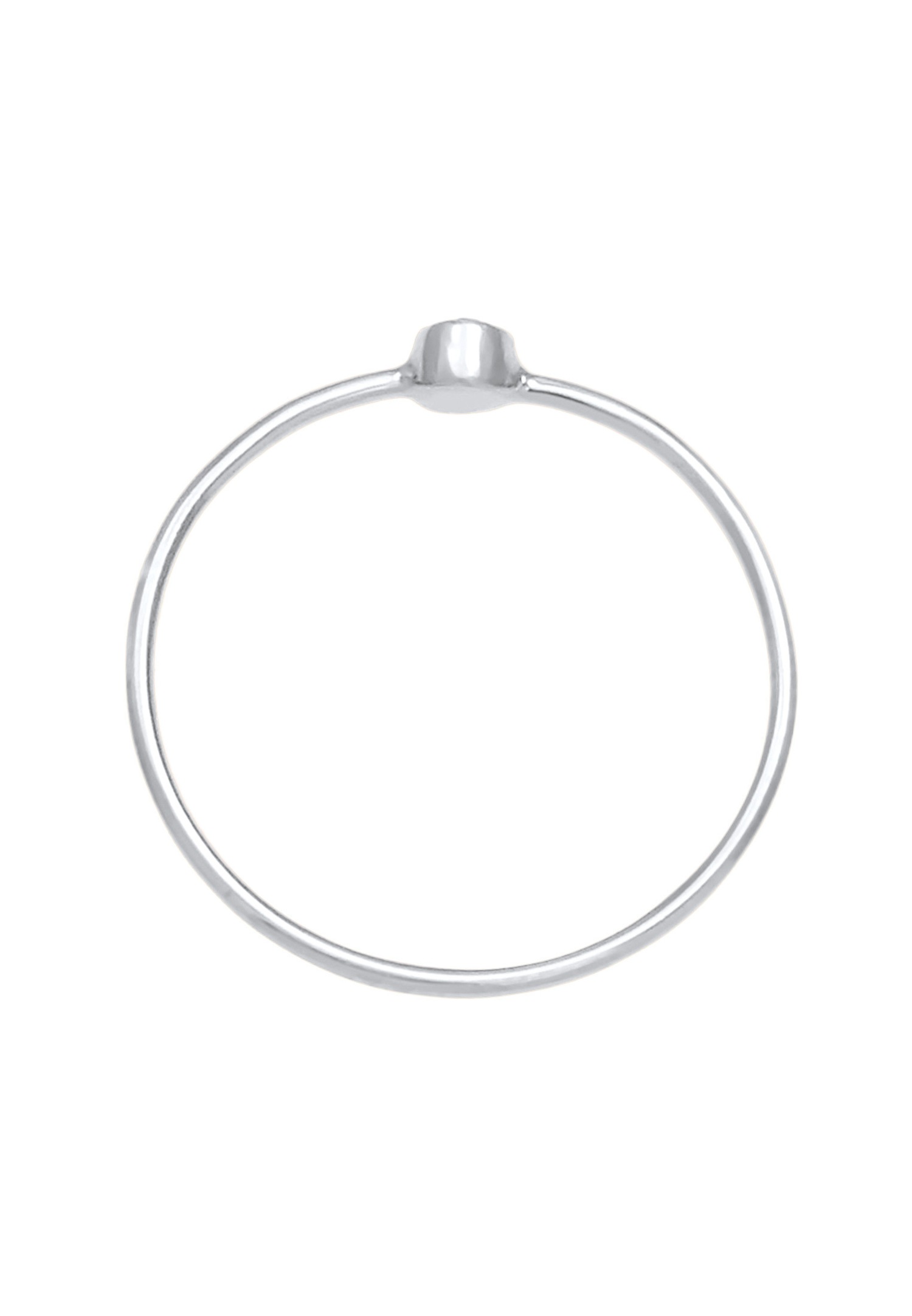 Elli Femmes Solitaire avec Cristal en Argent Sterling 925