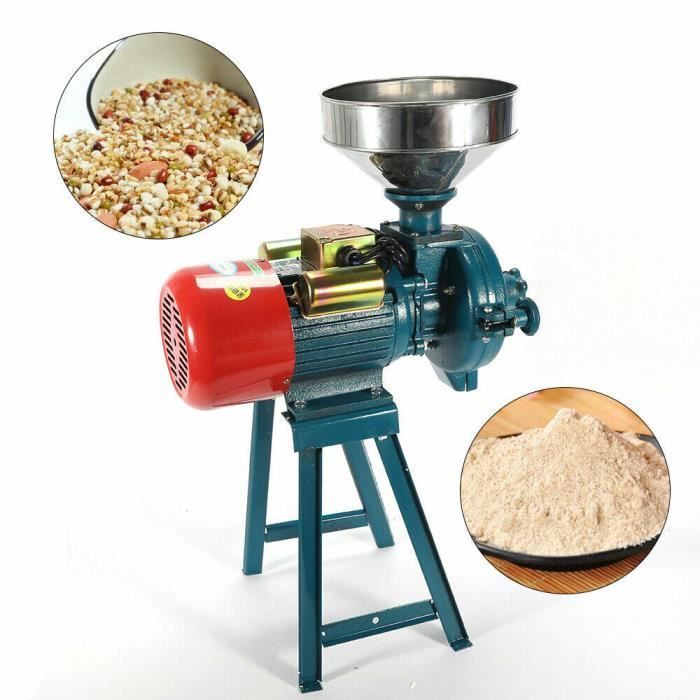 Molinillo eléctrico, molinillo para moler en seco maíz, grano, trigo y piensos, 220 V