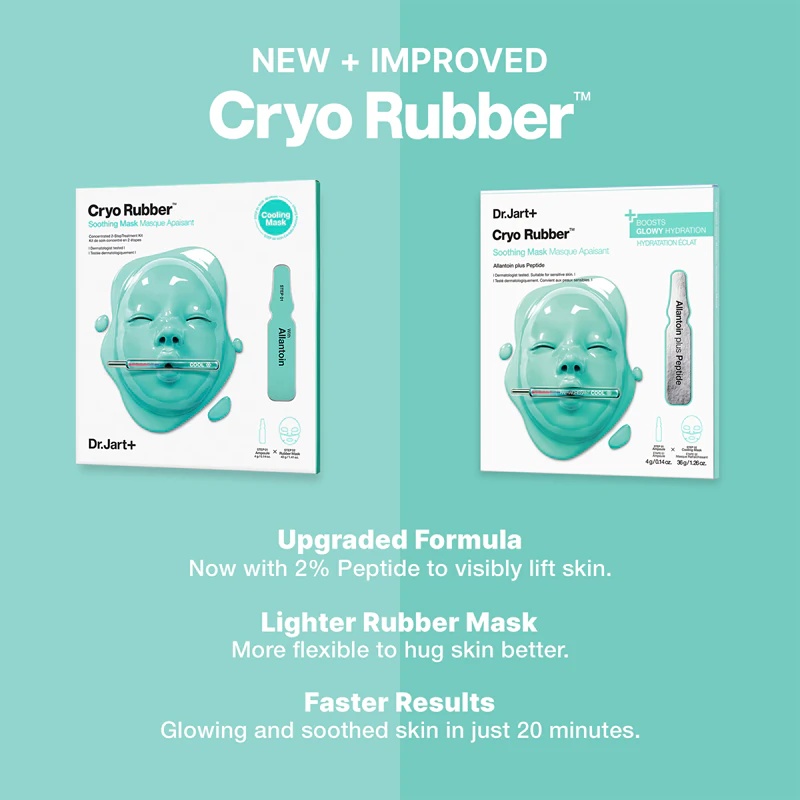 Др. Јарт+ Крио Руббер™ умирујућа маска је интензивно умирујућа хидрогел маска.