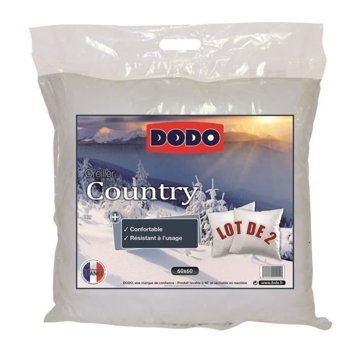 Pack DODO COUNTRY 240x260cm - 1 edredón cálido de 240x260cm y 2 almohadas blancas de 60x60cm