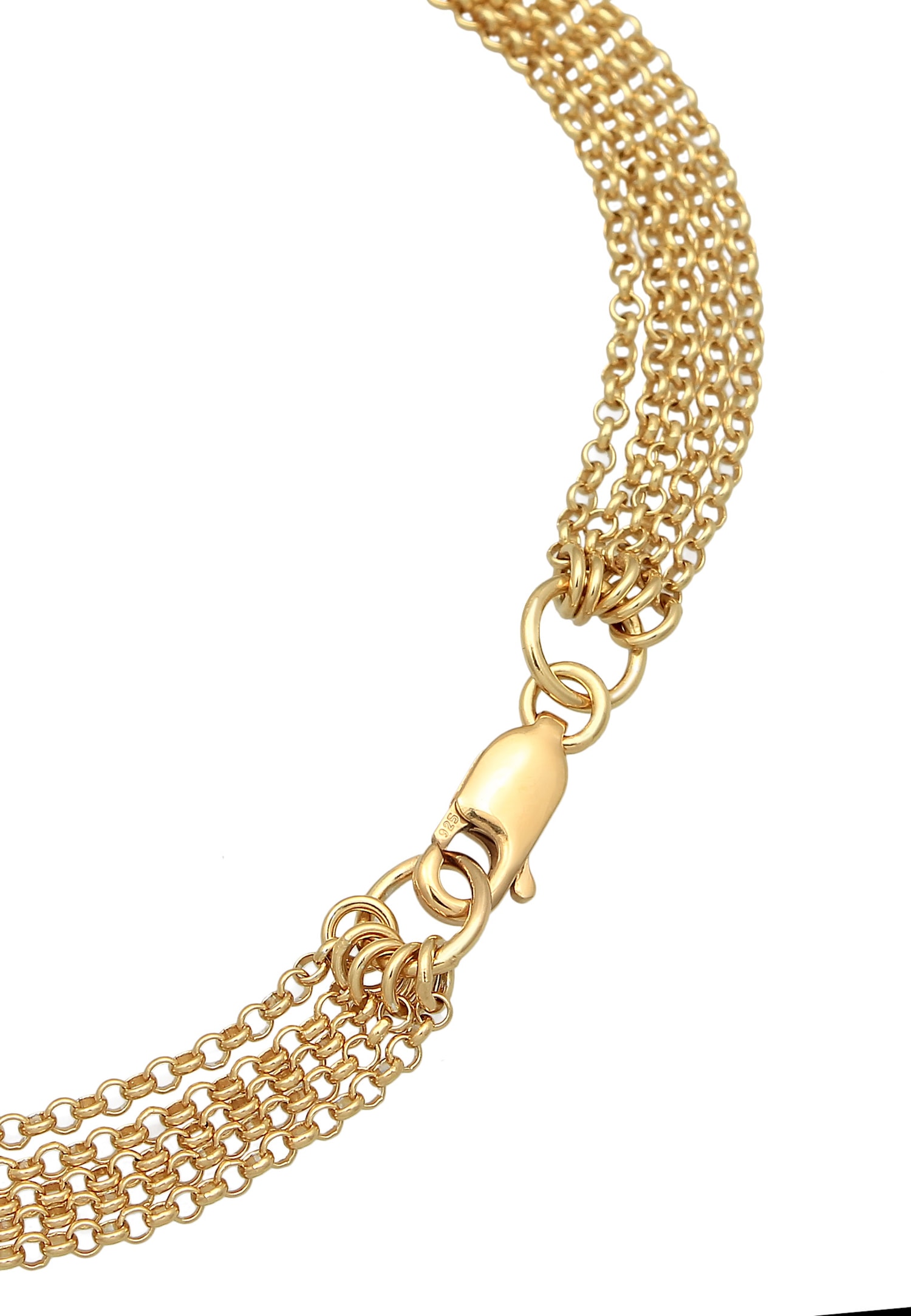 Elli Femmes Chaînes Look Moderne en Argent Sterling 925