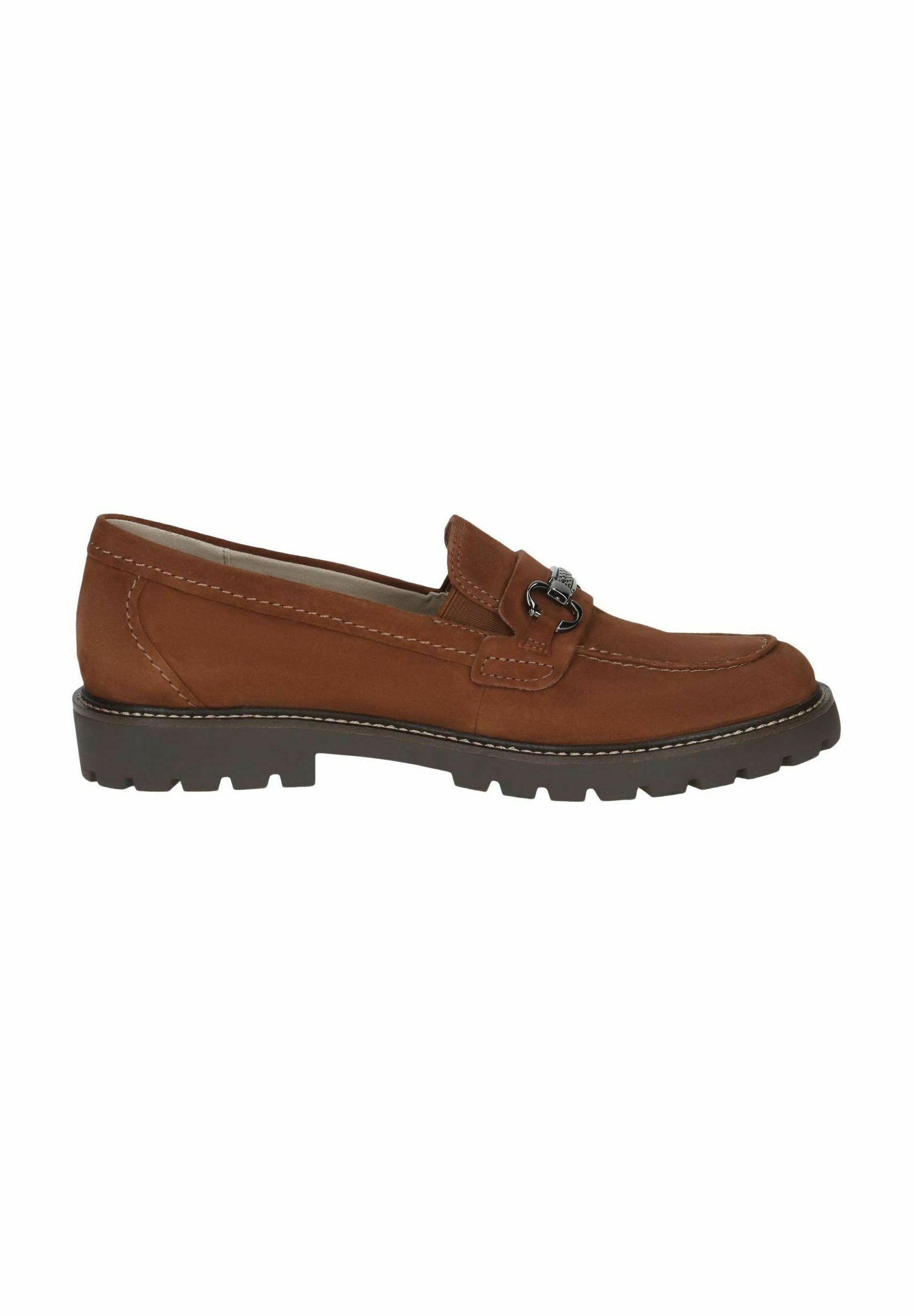Caprice Slip-ons - cognac suède