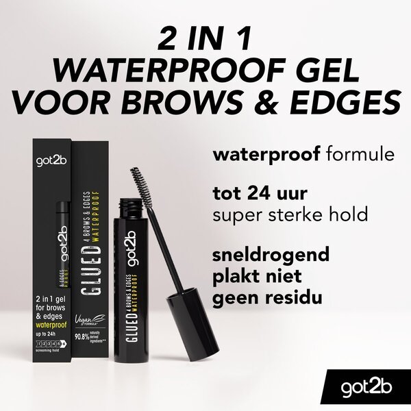 Got2b Glued 4 Brows & Edges vodeodolný 2-v-1 gél na obočie 16 ml