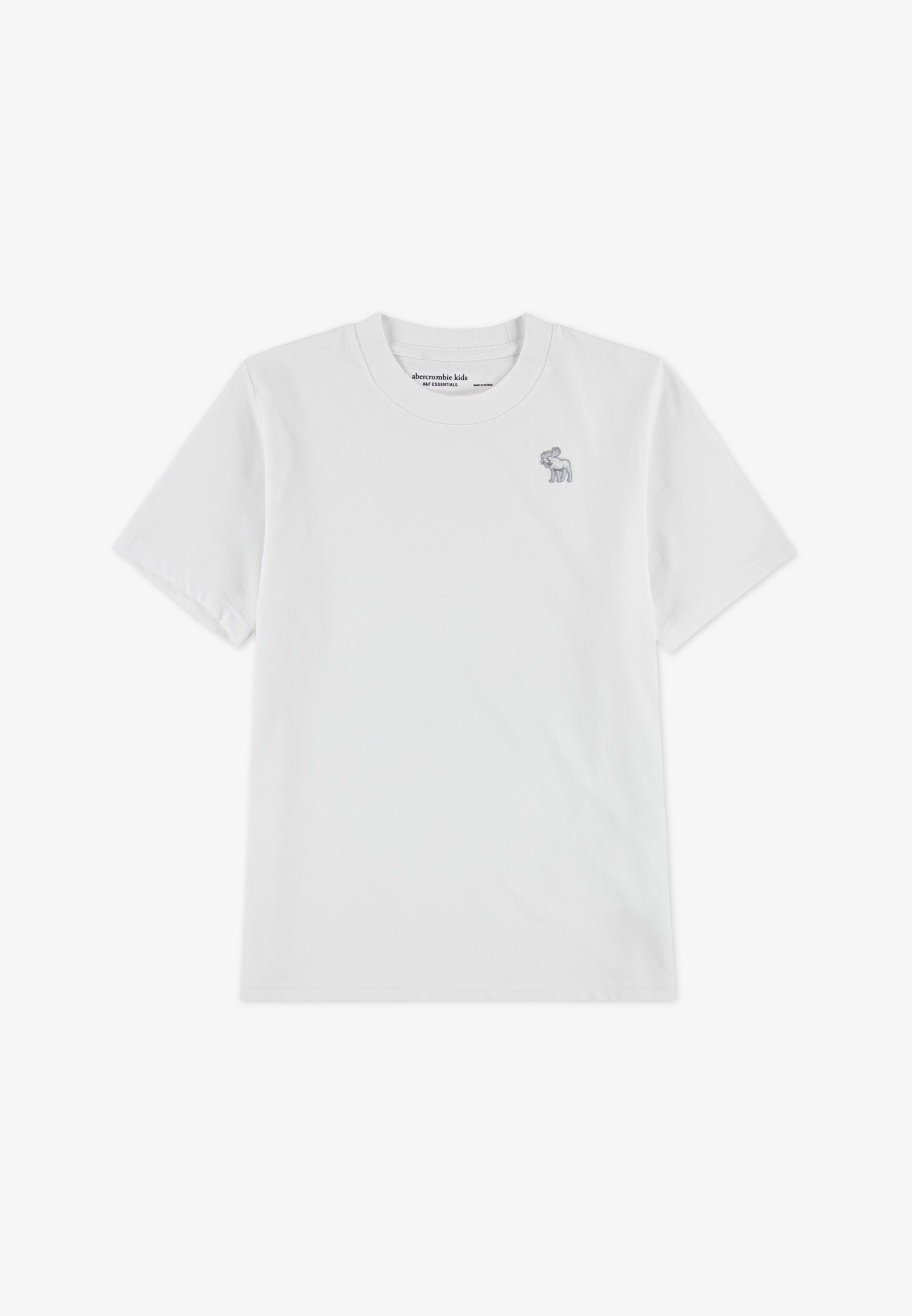 Abercrombie & Fitch SHORT SLEEVE ESSENTIAL TEE - Marškinėliai trumpomis rankovėmis - ryškiai balti