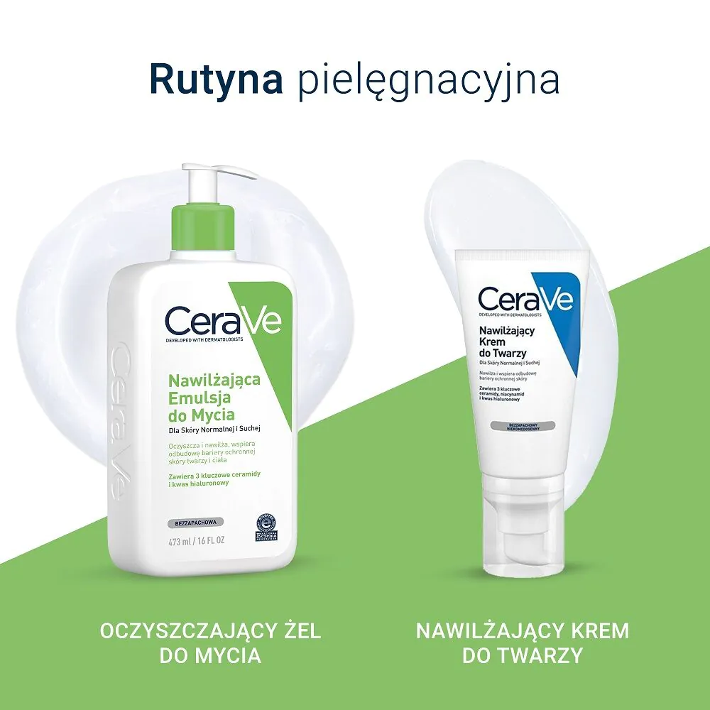 CeraVe Nawilżająca emulsja do mycia skóry suchej i normalnej, 236 ml
