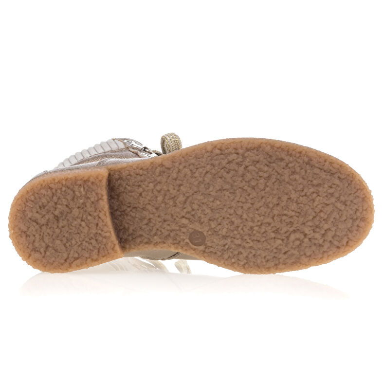 Gelbe Mädchenstiefel/Stiefeletten