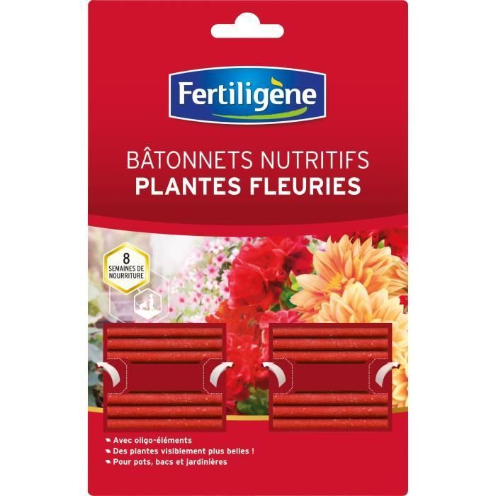 Fertilizante en barra FERTILIGENE para plantas con flores - 40 barras