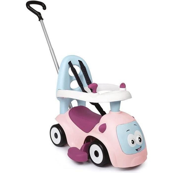Smoby - Maestro Giocattolo Cavalcabile Rosa - Per Bambini dai 6 Mesi in su - Regolabile - Ruote Silenziose - Clacson