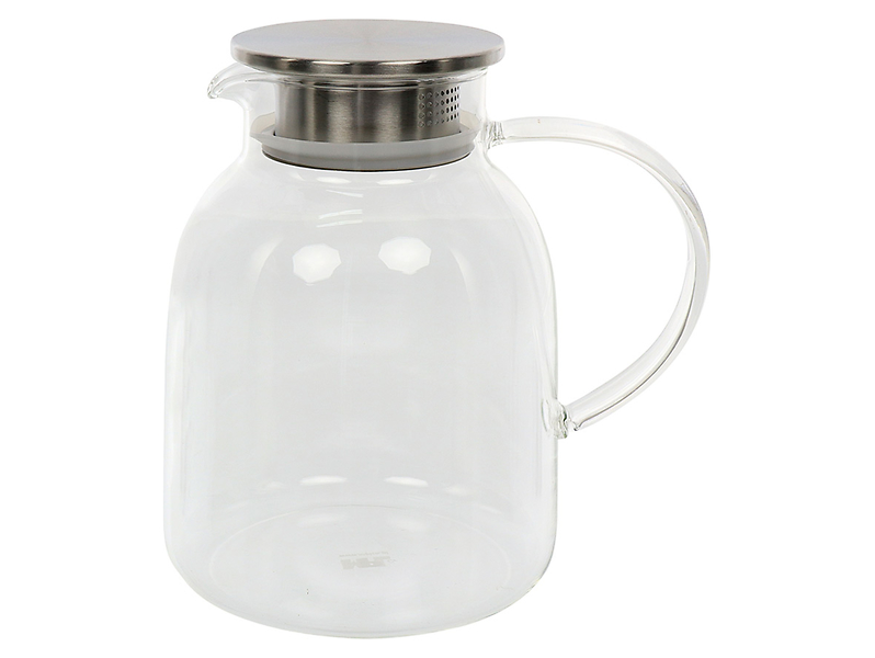 Dzbanek szklany do herbaty Silver John 2 l