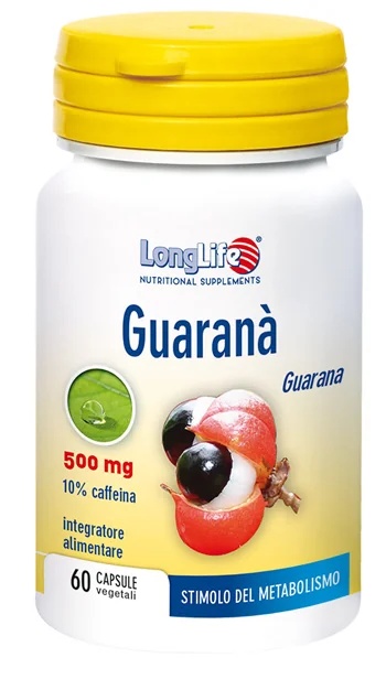 LONG LIFE Guarana' 60 pflanzliche Kapseln