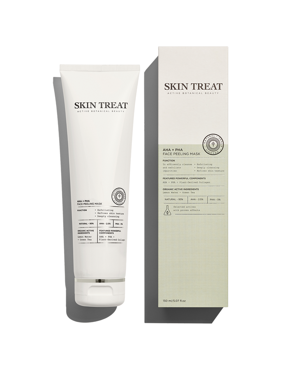 Mască exfoliantă pentru față cu AHA + PHA - SKIN TREAT