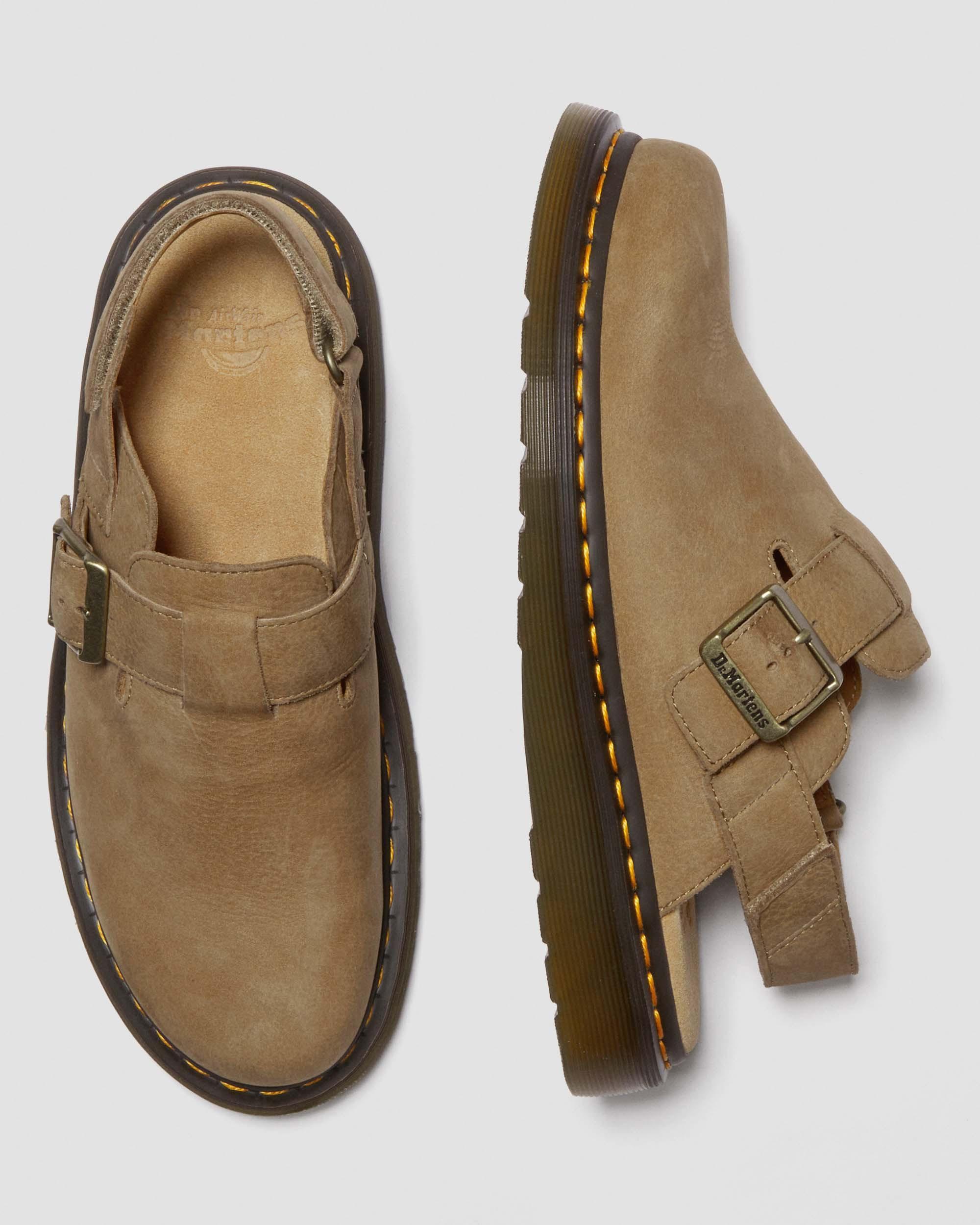 Jorge II Tumbled Nubuck Leather Slingback Mules