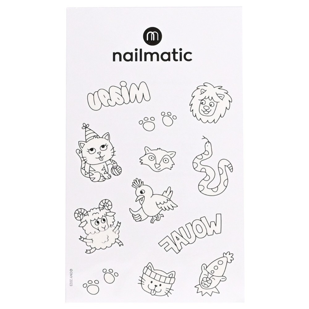 Nailmatic planche de taouage a colorier - animals