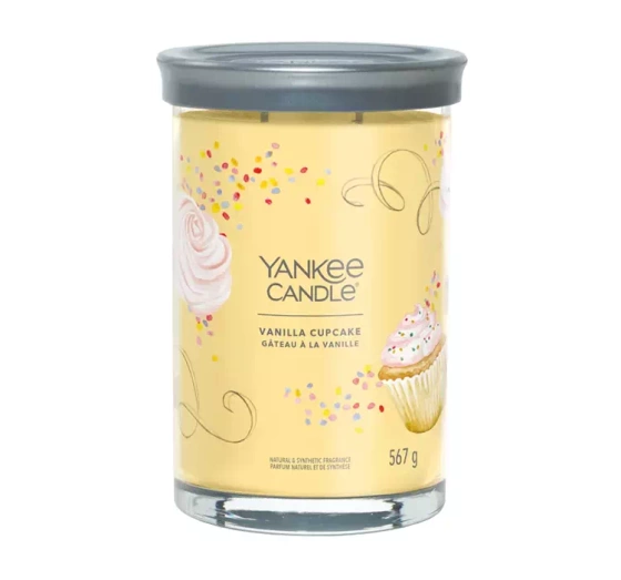 Yankee Candle Signature Tumbler duża świeca zapachowa Vanilla Cupcake 567 g