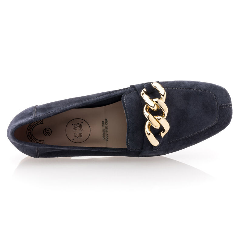 Blaue Damen-Loafer/Bootsschuhe