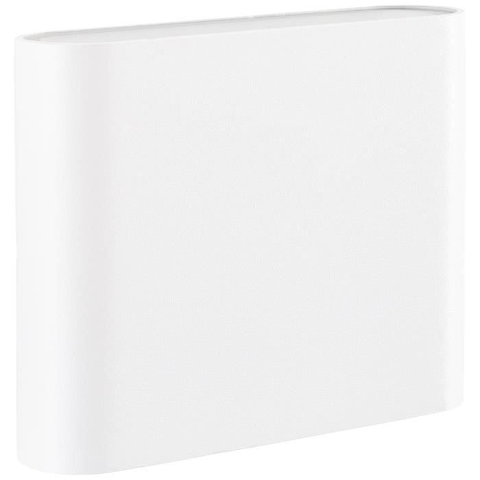 Applique da esterno - BRILLIANT - WELBIE - Metallo e vetro - Bianca - LED integrato da 7W