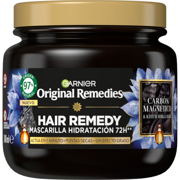 Hidratantna maska s magnetskim ugljenom Hair Remedy Maske za masnu kosu