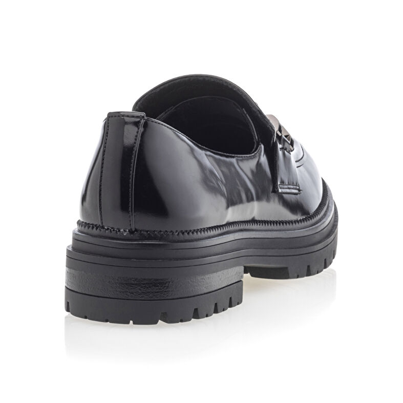 Svarta loafers/båtskor för kvinnor