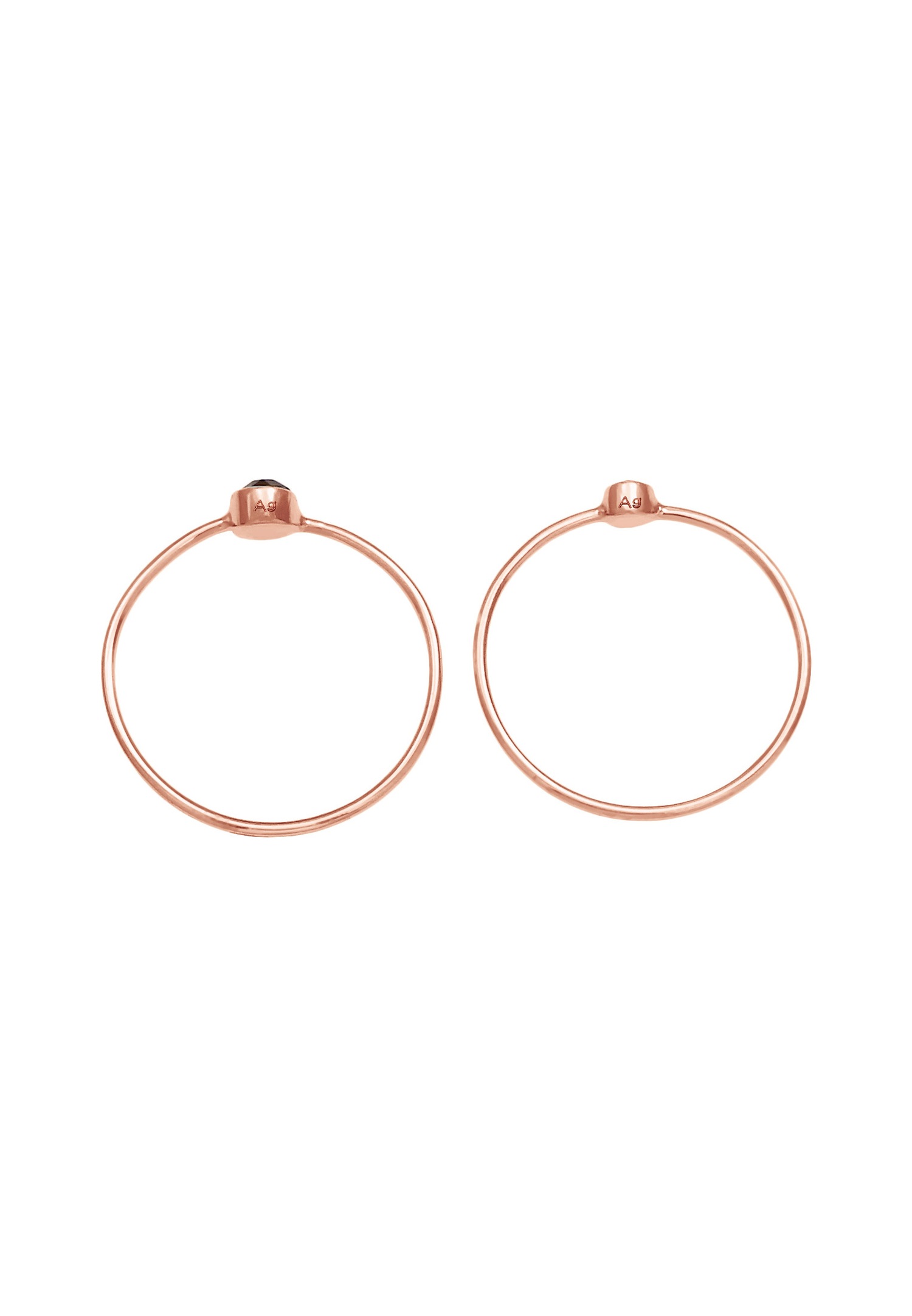 Elli Femmes Set Filigrane avec Cristaux Noir en Argent Sterling 925