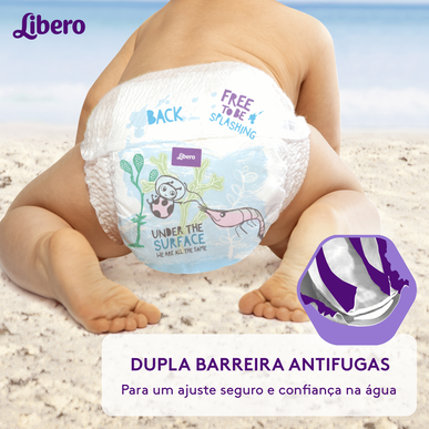 Vienkartiniai paplūdimio apatiniai Libero dydis M 10-16 kg 12 vnt. 12 vnt.