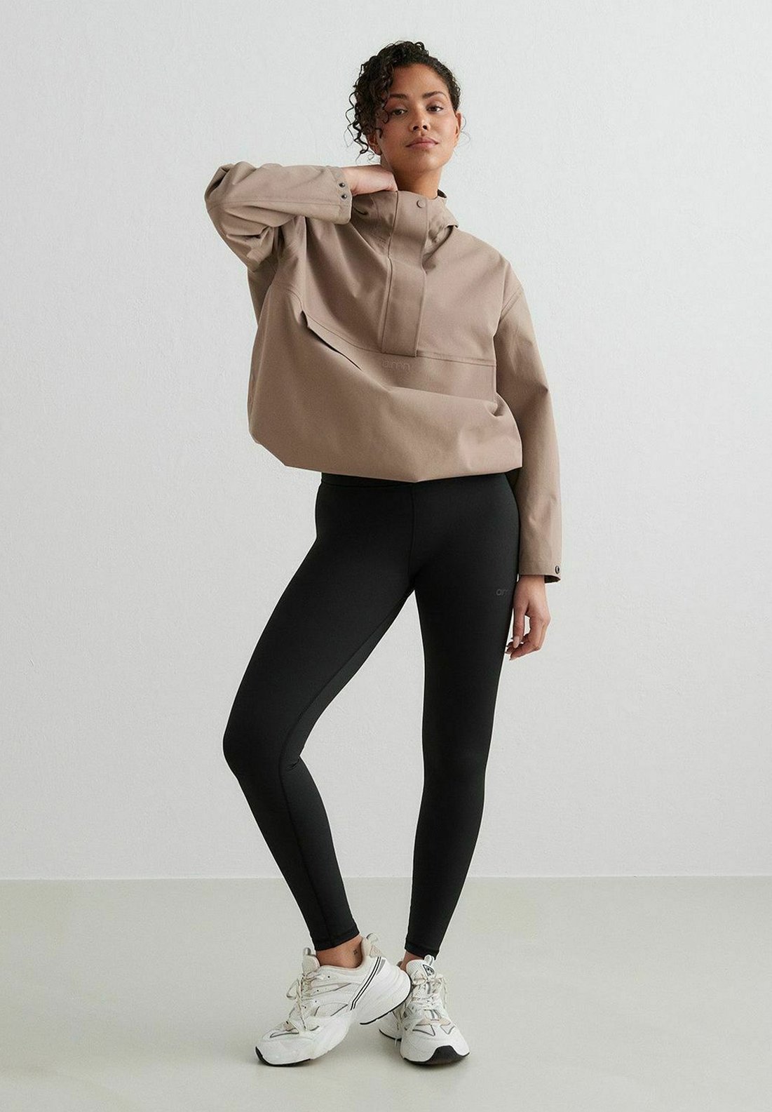 anorak surdimensionné aim'n® - veste imperméable - marron