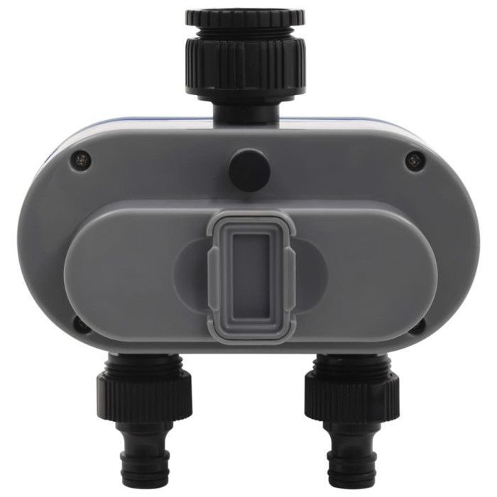 vidaXL Minuterie Numérique Automatique d'Arrosage et Sortie Double Irrigation Pelouse Jardin Arrière-cour Serre Parterre de 48039