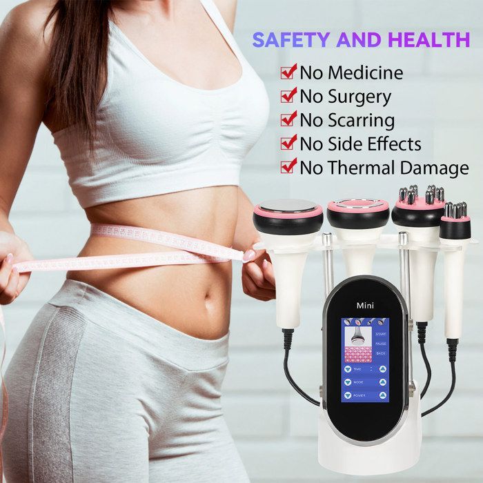 4-in-1 Beauty Device – 5 MHz Radio Frequency, 40 kHz Ultrasound, EMS, Suction Cup – Anti-aging, Body Reshaping