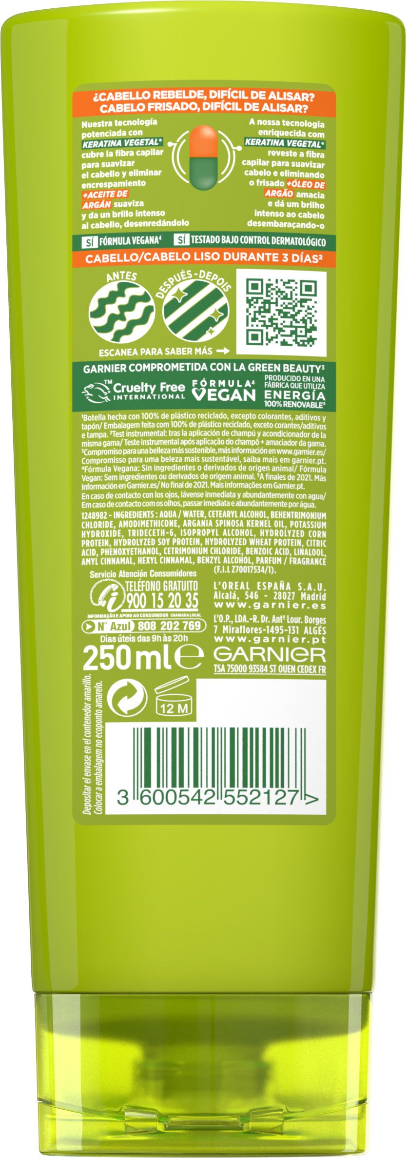 Fructis Smooth & Shine regenerator za ravnu, neposlušnu ili kosu koju je teško ispraviti Regeneratori
