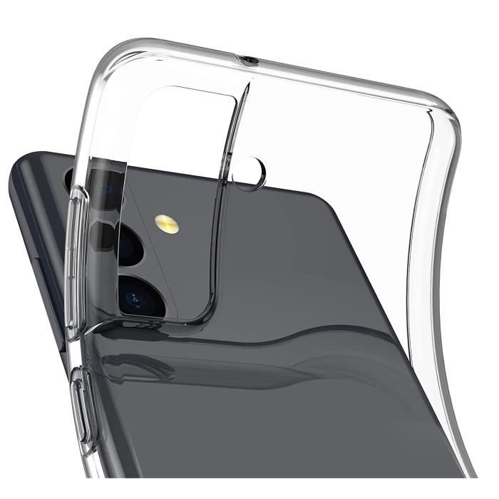 Coque pour Samsung S22 5G - Phonillico - Ultra Mince - Silicone Gel TPU - Transparent - Souple