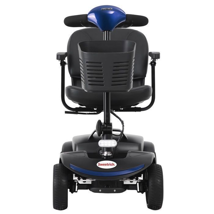 Patinete eléctrico SWEETRICH S1-Sport, azul, frenos inteligentes, ruedas antivuelco, absorción de impactos, fácil manejo.