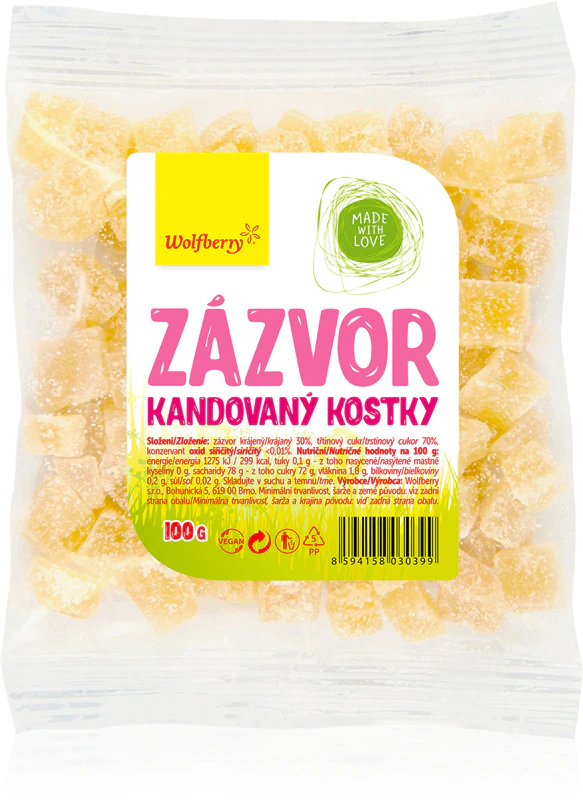 Wolfberry Zázvor kandovaný gengibre
