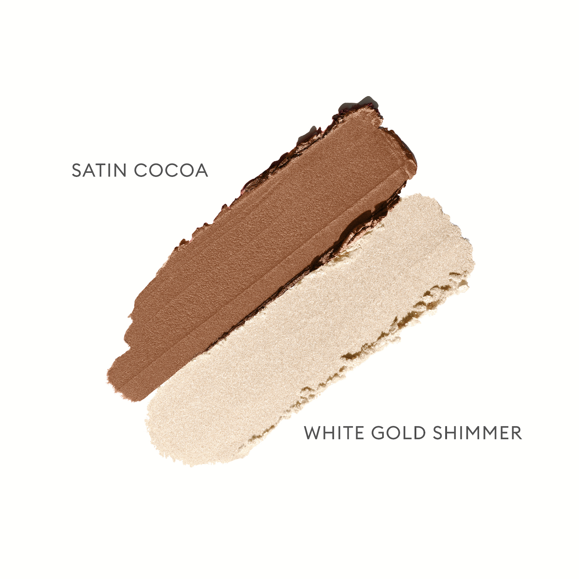 Fard de pleoape Duet Satin Cocoa & White Gold Shimmer - Rose Inc