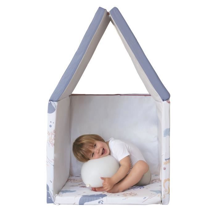 TINEO SCHÄTZE DES OZEANS 5-in-1 Smart Maxi Spielmatte – Multifunktionale Entwicklungsspielmatte – 120 x 180 x 5 cm