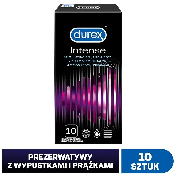 Durex Intense Prezerwatywy, 10 szt.