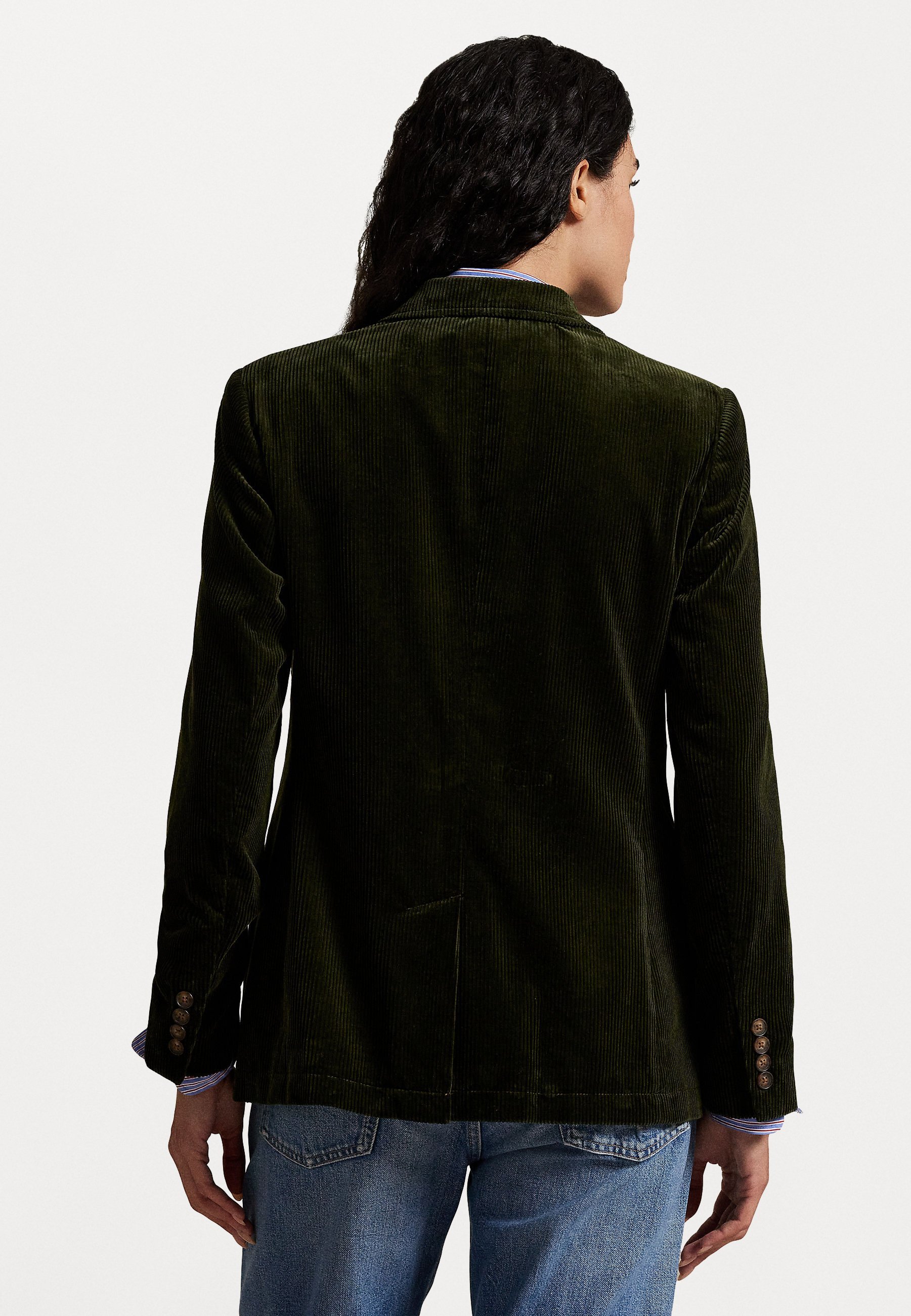 Blazer in velluto a coste di cotone Polo Ralph Lauren - verde oliva