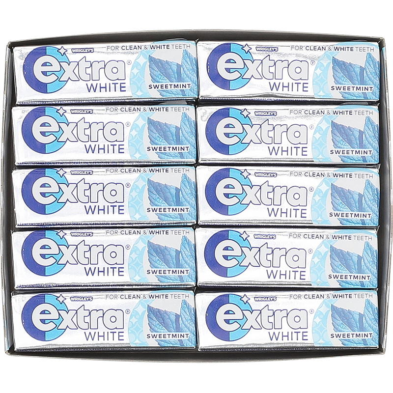 Ekstra Ekstra 30-pakning Søt mint hvit